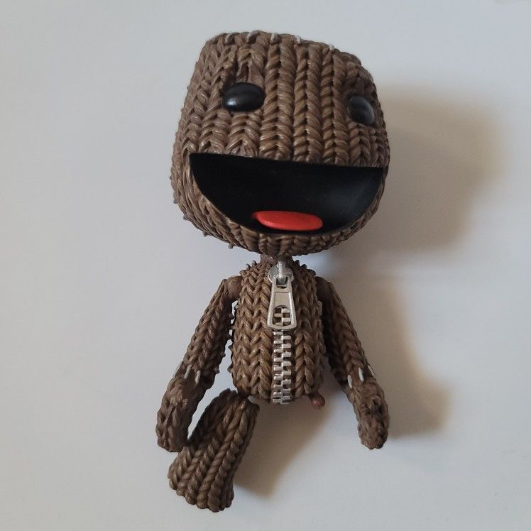 NECA 2015 LittleBigPlanet Sackboy Action Figure 5" Rare Happy
