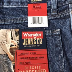 Wrangler Mens Blue Denim Jean with Tags