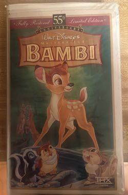 Bambi VHS 55th Anniversary Limited Edition RARE