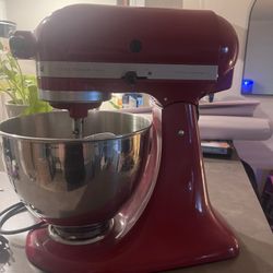 Red Kitchen Aid Mixer