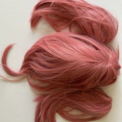 Pink Ponytails Short Wig Synthetic Fiber Anime Magical Girl Kawaii