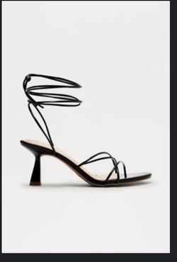 Fashion Nova Black Strappy Heels