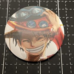 Anime Luffy Button Pin #1