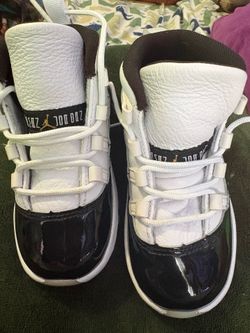 Nike Air Jordan 11 Retro TD Concord Black White 378040-170 Toddler Td Size 7.5