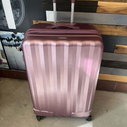 Large Capacity Rolling Luggage Pink