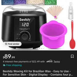 At-Home Waxing Kit (Bestidy) – Digital Wax Warmer, Clean