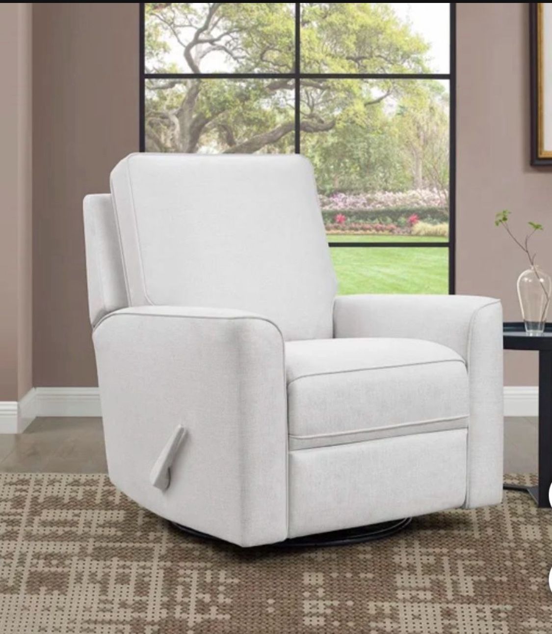 True Innovations Paxley Fabric Swivel Glider Recliner