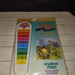 Disney Songs Xylotone Fun Electronic Keyboard & Book Vintage New Made In USA