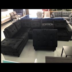 New Sectional + Ottoman 
