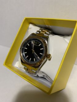 Invicta Speciality Men’s Two Tone 40mm Watch Black Dial