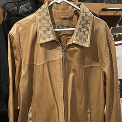 Brand New Super Luxury Premium Leather Mens XL Bomber Style Jacket 