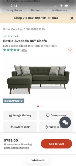 Bettie Chofa (Bob’s Furniture)