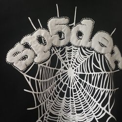 Black And White   Men’s Medium  SPIDER Hoodie 