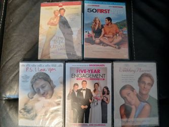 Set of 5 Romantic Comedy DVDs