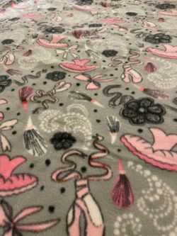 Gray Ballerina Fleece Fabric