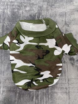 PET DOG APPAREL CAMOUFLAGE SHIRT