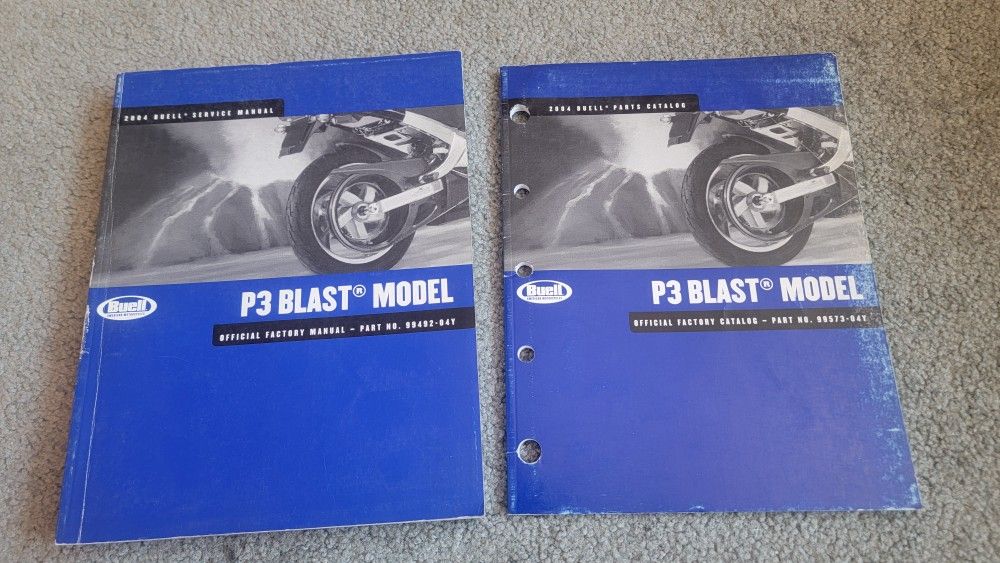 2004 Buell Blast P3 Service Manual & Parts Catalog