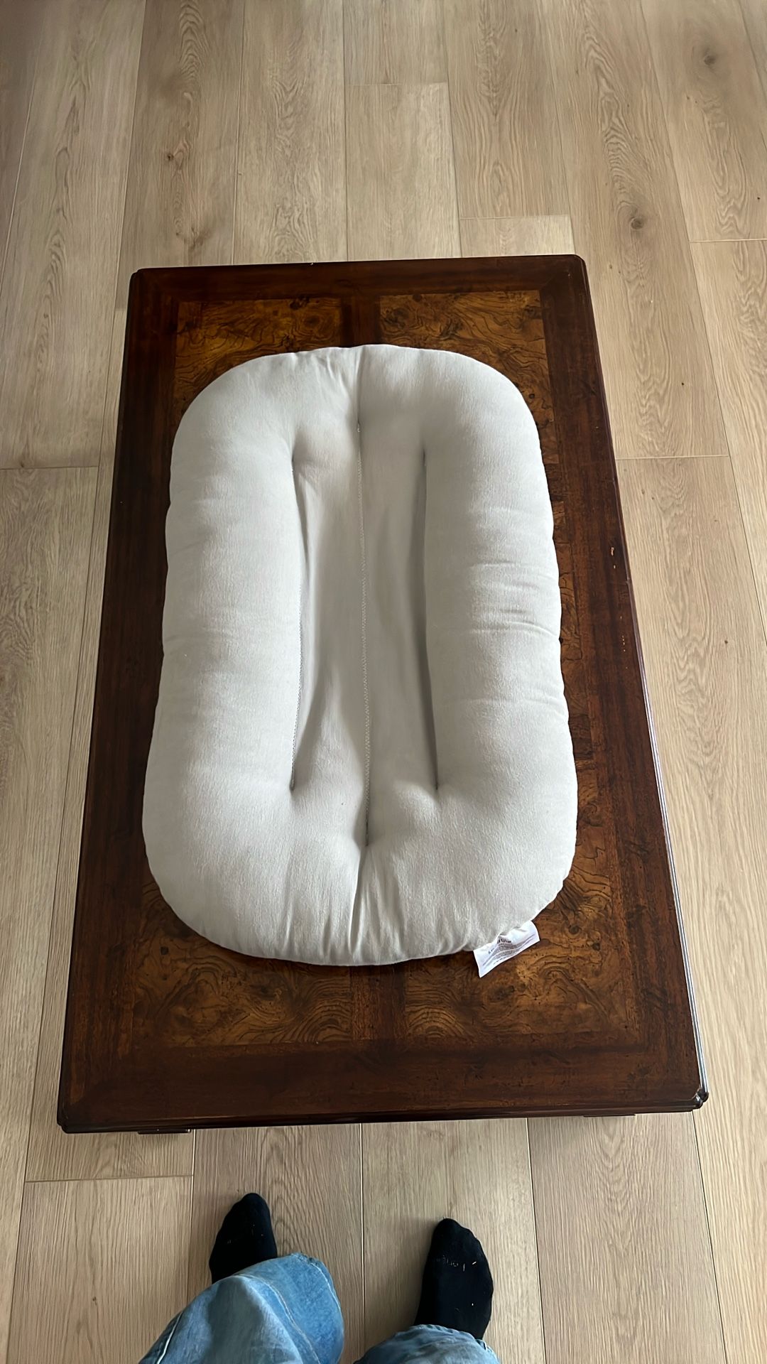 Snuggle Me Organic Lounger – Stone (Great Condition!)