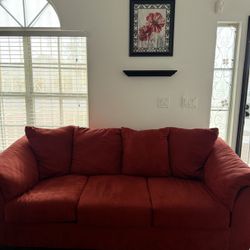 Red Sofa Bed 
