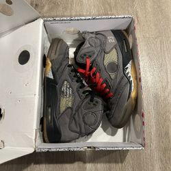 Air Jordan Off-White Muslin  5 Size 10