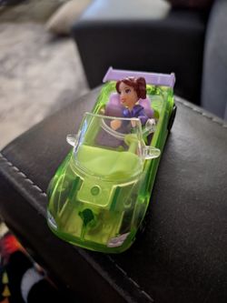 Polly Pocket Polly Wheels Convertible Car 2007 Vintage Mattel.  2007 (Glass Display)