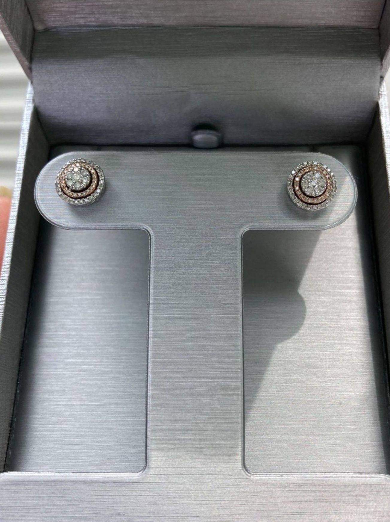 14k White Gold Diamond Earrings From Zales