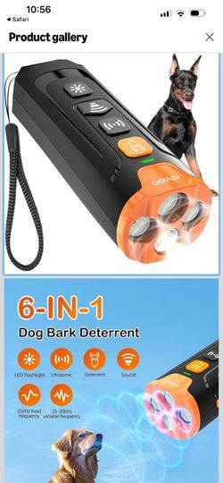 Dog bark training devices