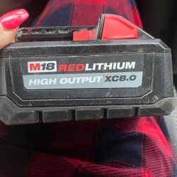 Milwaukee M18 Red Lithium High Output. Fb.0