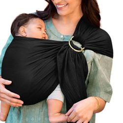 MOBY Ring Sling Carrier-Onyx/Black Gold Ring