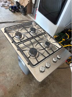 GENERAL ELECTRIC 30 X 21 INCHES FLAT COOKTOP GREAT CONDITION ESTUFA DE GAS PLANA MUY BUENA
