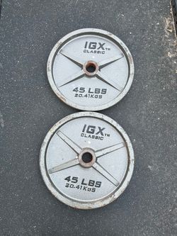 45lb Olympic weight plate set