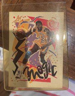 Magic Johnson Lithograph Art Card Basketball