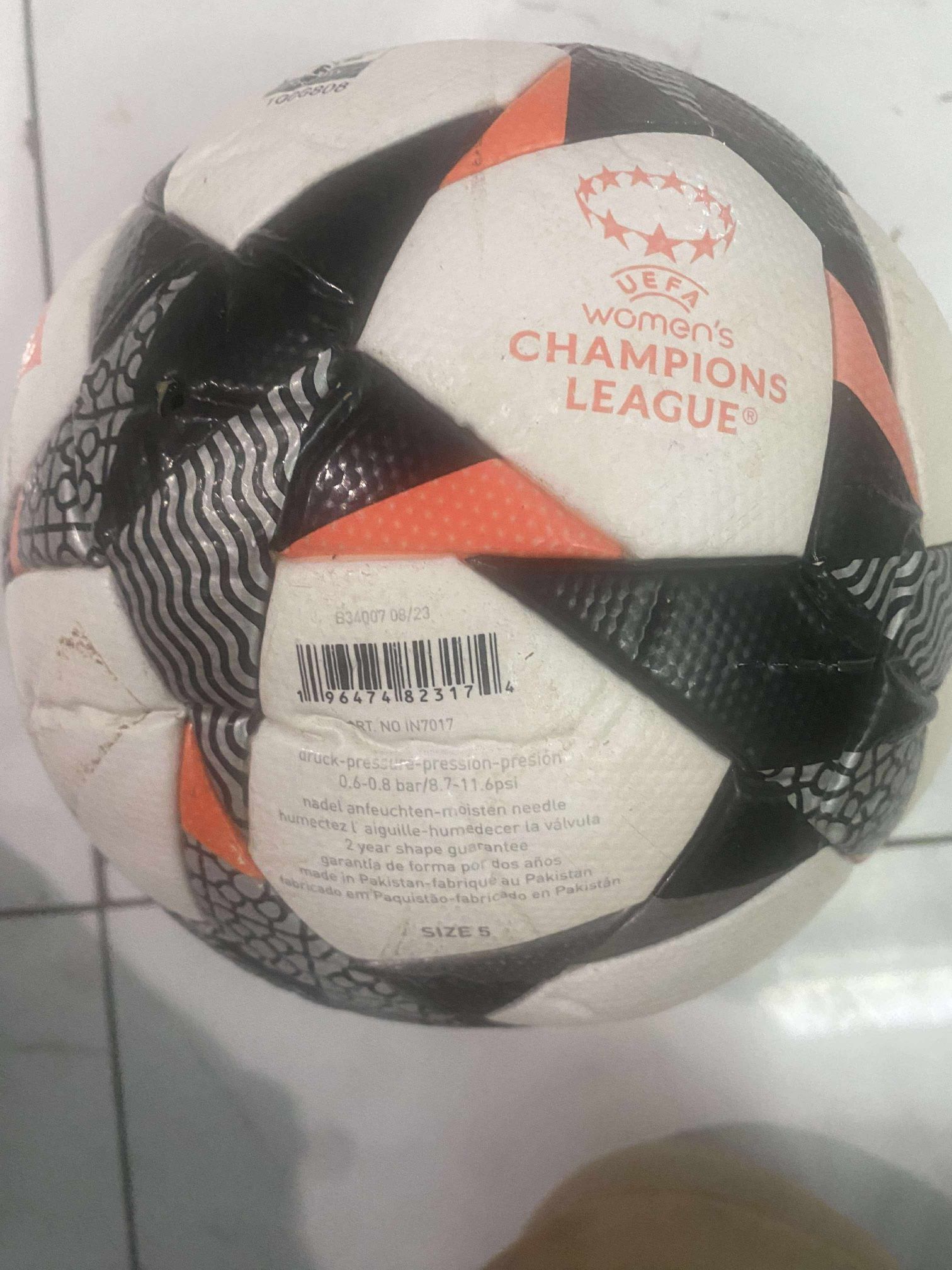 Adidas UEFA Womens Champions League 24/25 Group Stage Soccer Ball Sz 5