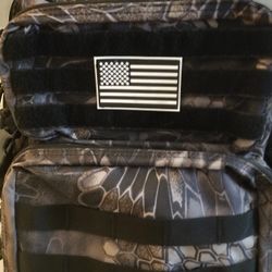 Extra Large Backpack. With American Flag Patch.