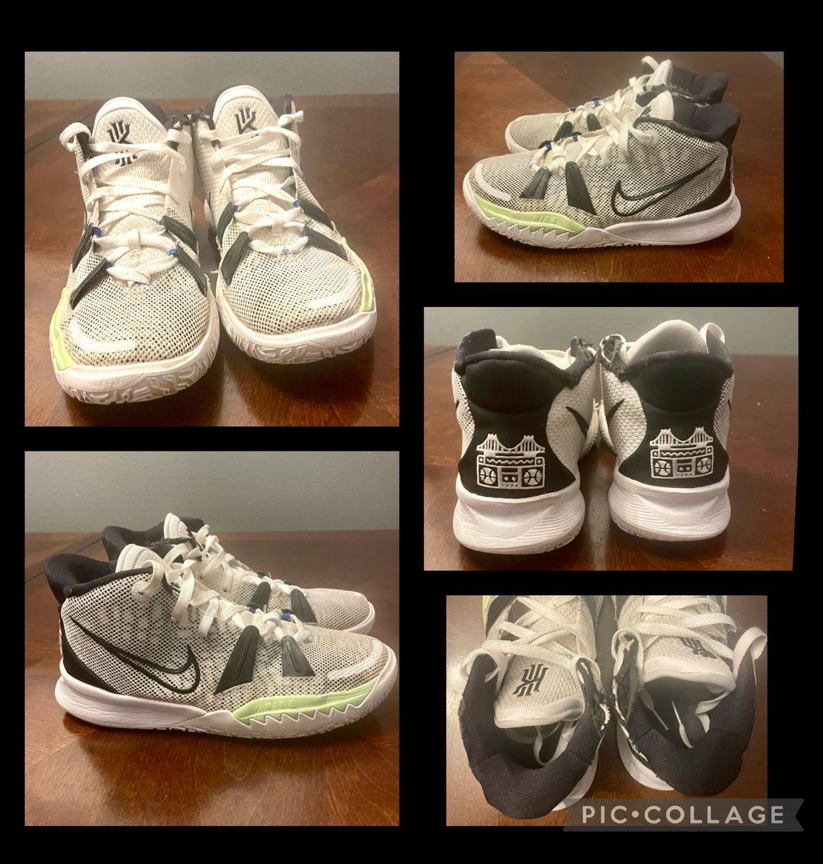 White Kyrie Irving - Brooklyn Beats - Size 6 