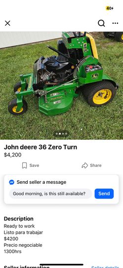 John Deere Commercial Mower