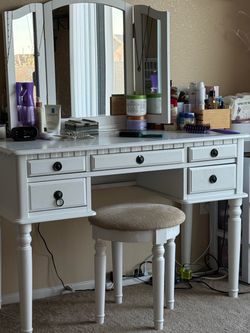 Vanity and bench