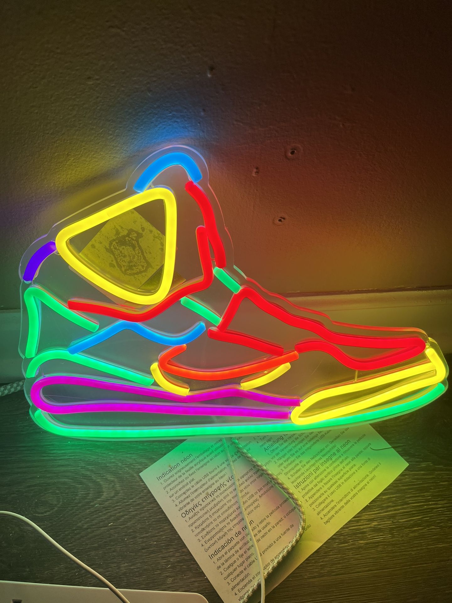 Sneaker Style LED Neon Sign