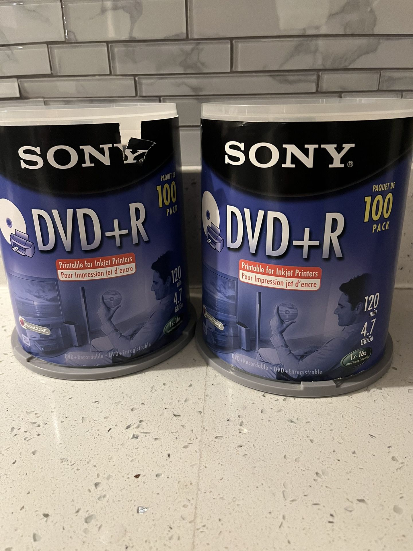 SONY brand DVD + R 4.7GB - Quantity 200 NEW