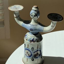 Ken Edward Pottery Candle Holder Mexico