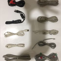 USB Cables- Printer, Camera, Ethernet