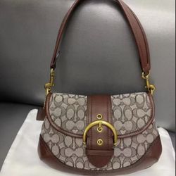 💥COACH Soho Old Flower Underarm Bag!