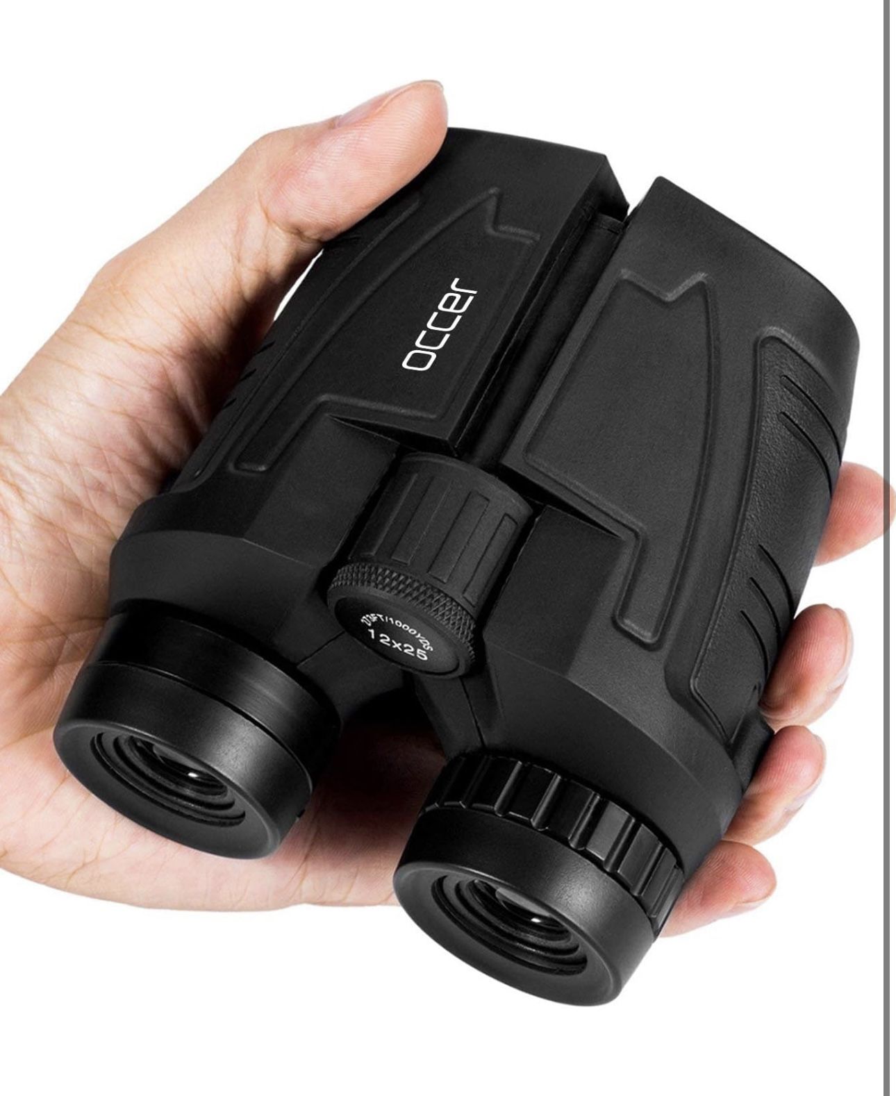 Occer 12x25 Compact Binoculars for Adults and Kids - Large Eyepiece Waterproof Binoculars for Bird Watching