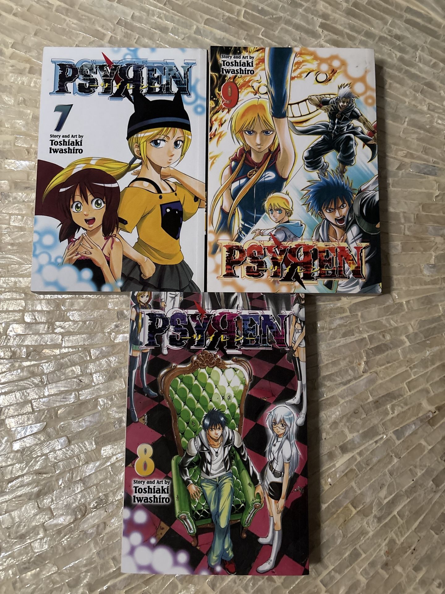 Psyren Manga Books Volumes 7-9