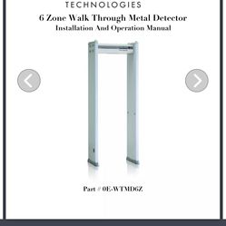 Walkthrough Metal Detector 