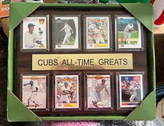New sports collectors plaque/cards