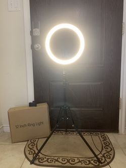 12 inch LED Selfie Ring Light with Tripod and Phone Holder