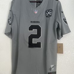 Ashton Jeanty #2 Las Vegas Raiders Grey Jersey Vapor Limited Edition Size Small