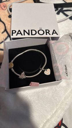 Pandora Bracelet & 2 Charms