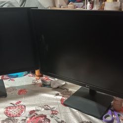 2 LG monitors And PC